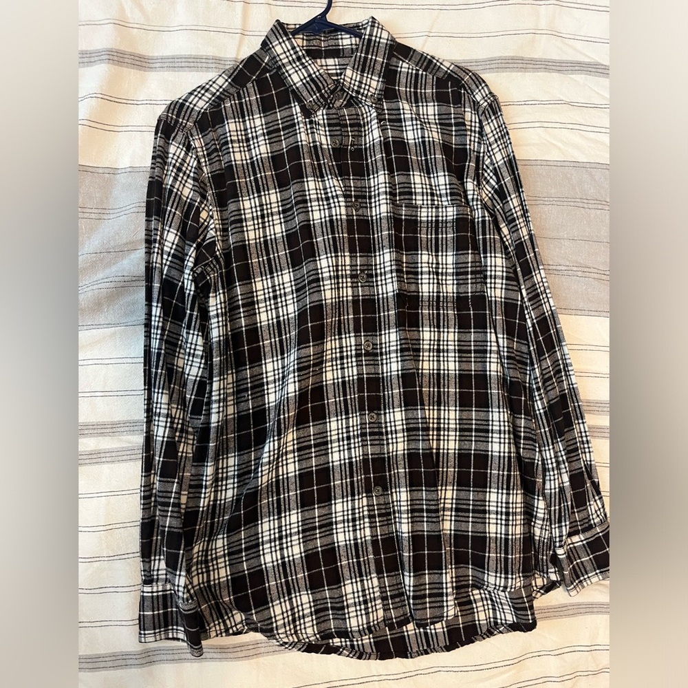 Faded Glory small brown flannel